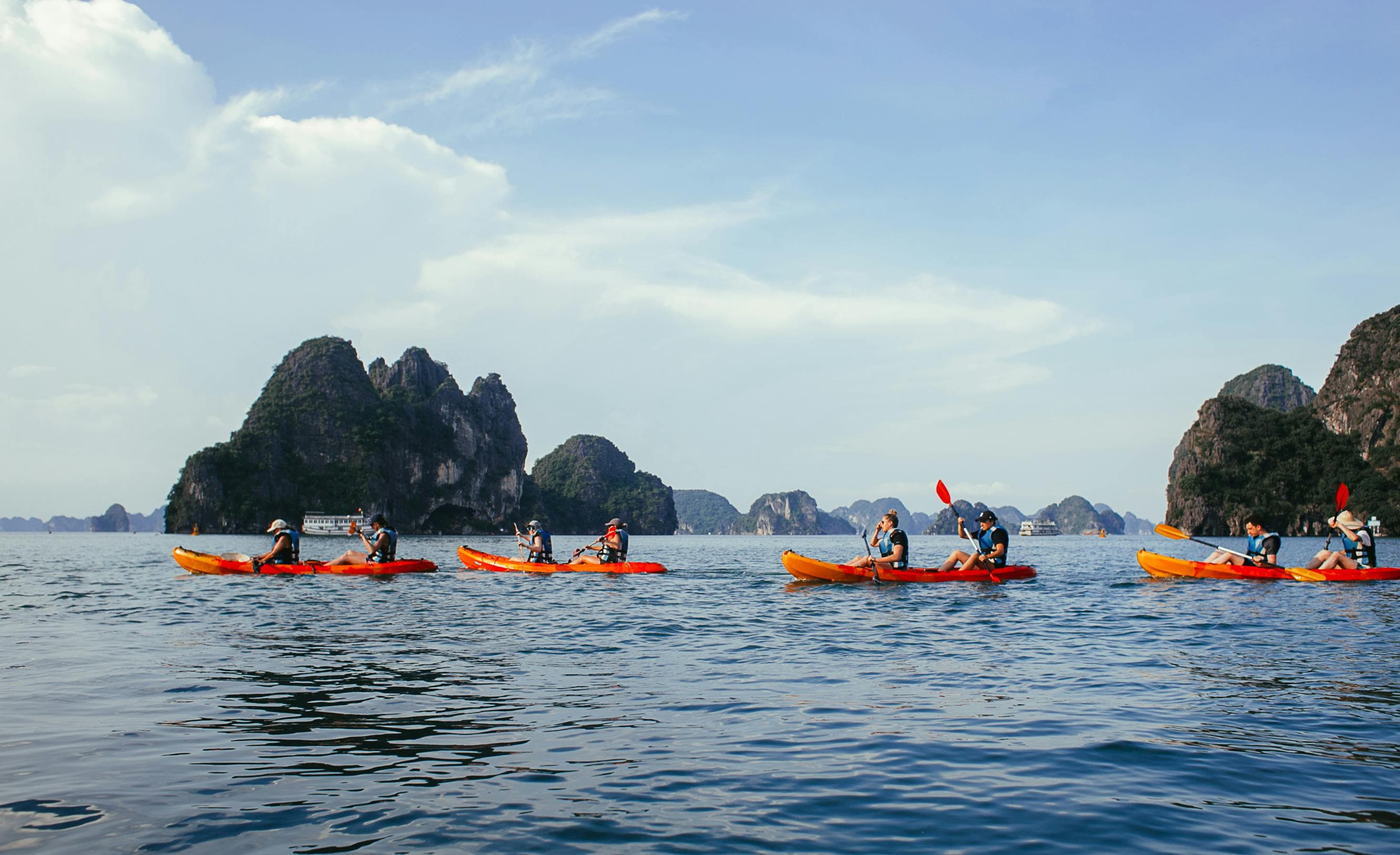 Group of travelers on an adventure